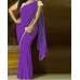 Z1 Stunning Georgette Pearl Embroidered Saree with heavy pearl blouse 