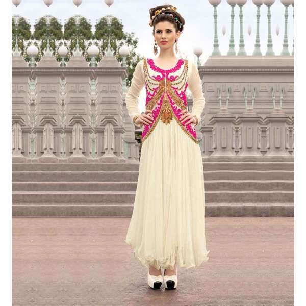 WHITE ANGEL PARTY NET GOWN 