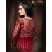 4301 RED "CELEBRITY ISSUE” FLOOR LENGTH EMBROIDERED ANARKALI SUIT