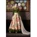 4706 GREEN CHENAB DESIGNER EMBROIDRED FLORAL ANARKALI SUIT 