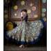 4710 BLUE CHENAB DESIGNER EMBROIDRED FLORAL ANARKALI SUIT 