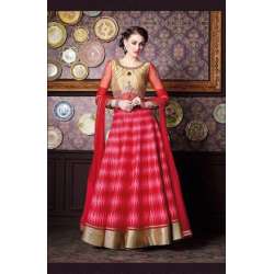 4701 RED CHENAB DESIGNER ANARKALI SUIT 