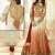 Cream and Red AAFREEN PARTY WEAR GEORGETTE ANARKALI LONG DRESS
