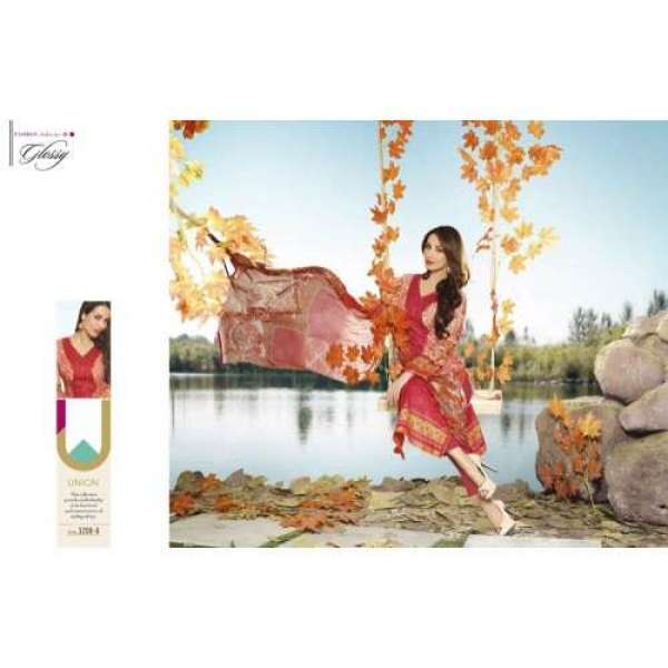 Red Malaika Arora Khan Lawn Summer wear Salwar Kameez