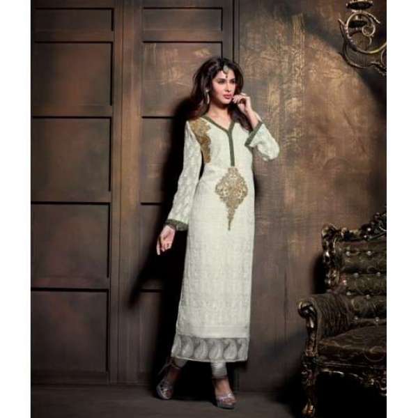 MA2106 Brilliant White DEBONAIR WITH MASKEEN WEDDING WEAR DESIGNER DRESS