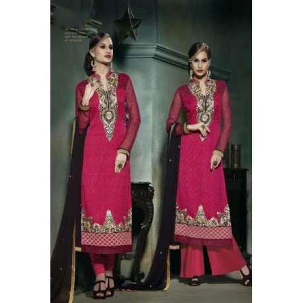 Pink Lilly Fiona Long Length Party Wear Salwar Kameez