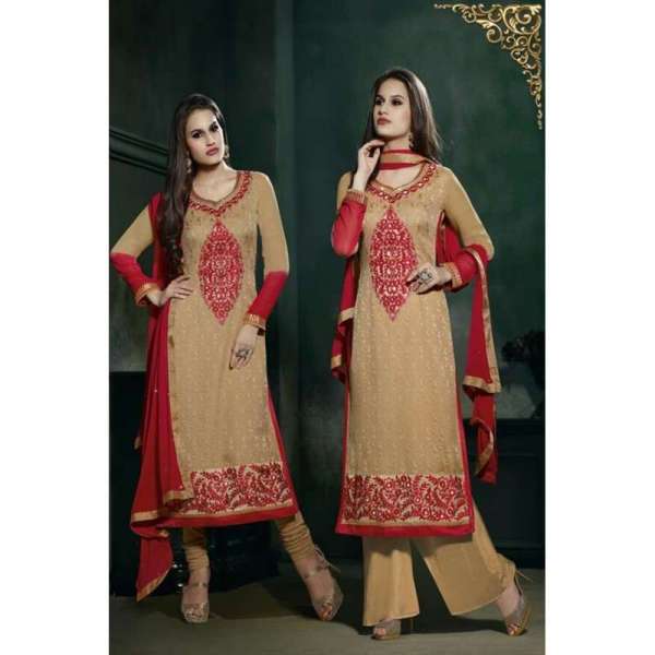 Mustard Lilly Fiona Long Length Party Wear Salwar Kameez
