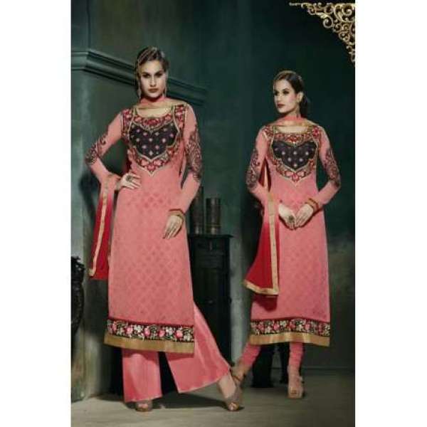 Pink Lilly Fiona Long Length Party Wear Salwar Kameez