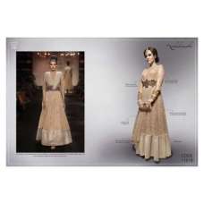 Beige Asian Indian Wedding Gown