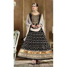 Black SHABANA BY SAINX DESIGNER WEAR ANARKALI