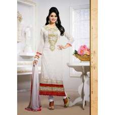 White Tamanna 2 Georgette Long Length Salwar Kameez