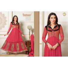 Pink and Black KARISHMA KAPOOR ELIZA 5 HEAVY EMBROIDERED DRESS