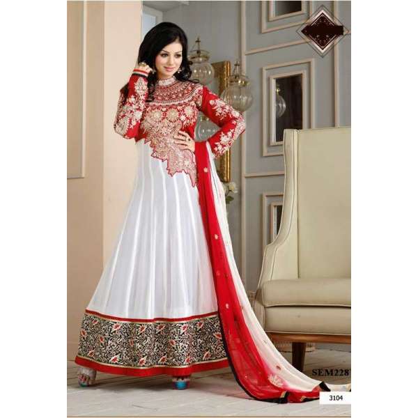 White and Red   AYESHA TAKIA "HUSAN" WEDDING WEAR DESIGNER DRESS