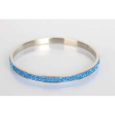 BLUE CRYSTAL SHAMBALLA BANGLE