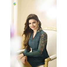 SLK2857 - Dark Blue Kaseesh Silkina Royal Crepe 3 Salwar Kameez Suit