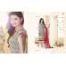 SLK2858 - Rose with White and Black Patterns Kaseesh Silkina Royal Crepe 3 Salwar Kameez Suit