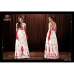 White & Red Indian Party Wear Gown