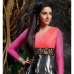 Black & Pink Printed Indian Anarkali Suit 