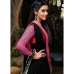 Black & Pink Printed Indian Anarkali Suit 