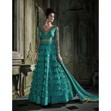 Emerald Green Indian Wedding Gown 