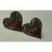 GORGEOUS NEW TWO TONE HEART SHAPED EARRINGS