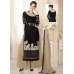 Black & Beige Palazzo Pant Suit Indian Designer Wedding Wear