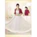 Mehak White With Fuschia Pink Wedding Wear Georgette & Net Anarkali Suit  
