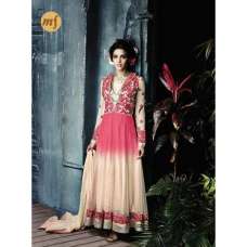 Peach With Pink Stunning Hariette Anarkali Salwar Suit 56013