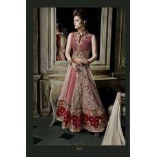 Red & Beige Indian Party Wedding Dress