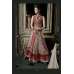 Red & Beige Indian Party Wedding Dress