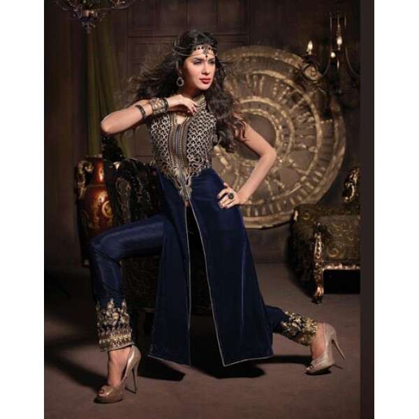 Velvet Blue Maskeen Dress (By Maisha)