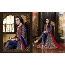 Blue Red Gown Gorgeous Party Dress Suit