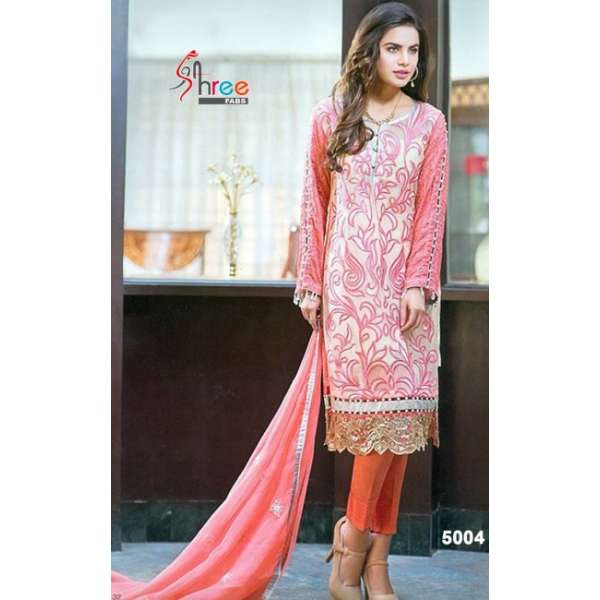 Pink Salwar Suit Pakistani Designer Fabric Party Outfit