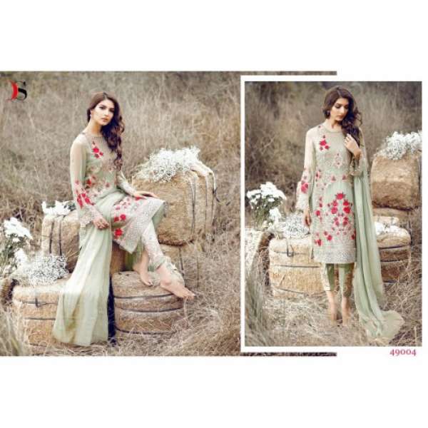 ZDS49004 LIGHT GREEN DEEPSY RAZEENA POLY GEORGETTE DESIGNER SALWAR KAMEEZ