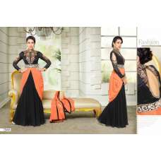 MF73016 BLACK AND ORANGE COLOUR ELEZITA DESIGNER SALWAR KAMEEZ SUIT