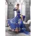 Royal Blue Center Slit Anarkali Suit Indian Designer Dress
