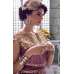Purple Indian Party Dress Designer Embroidered Net Gown