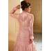 ELEGANT ROSE PINK INDIAN & PAKISTANI DESIGNER PARTY AND WEDDING WEAR FANCY ANARKALI SUIT