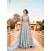 7108 ICE BLUE GLOSSY DESIGNER GEORGETTE LEHENGA