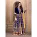 AN1507-A DARK BLUE ANAYA SEMI STITCHED ANARKALI SUIT