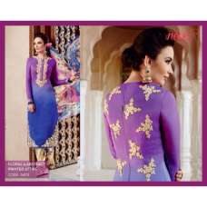H5403 Purple HEER KIMORA WEDDING WEAR 