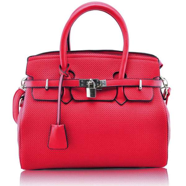 Womens Bag Pink Tote With Long Strap