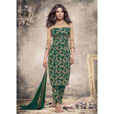 Green Priyanka Chopra Dress Straight Cut Salwar Suit