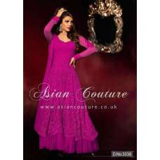 HR5038-F SERIES PINK HEROINE PRIYANKA CHOPRA ANARKALI STYLE DRESS