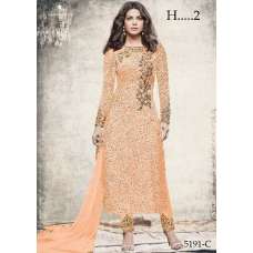 ZH5191-C ORANGE HEROINE PRIYANKA CHOPRA STRAIGHT CUT SALWAR KAMEEZ