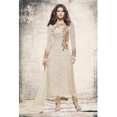 H5191 CREAM HEROINE PRIYANKA CHOPRA STRAIGHT CUT SALWAR KAMEEZ