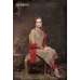 ZHR5138 ICED COFFEE BEIGE HEROINE STARLET GEORGETTE STRAIGHT CUT STYLE SUIT