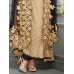 85008 Heenari Beige & Black Embroidered Semi Stitched Suit