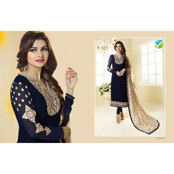 K3035 Blue KASEESH Prachi 11 Shalwar Kameez 