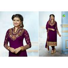 Purple with Golden KASEESH PRACHI-5 PARTY WEAR SHALWAR KAMEEZ 